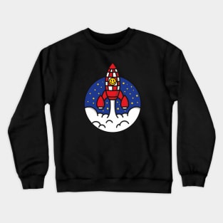 Rocket To The Moon Crewneck Sweatshirt